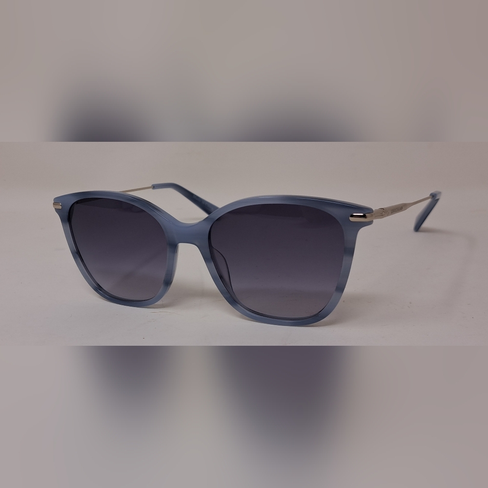 Longchamp Women's Sunglasses Marble Blue Gradient Square LO660S 421 54-17-140 - Picture 11 of 16